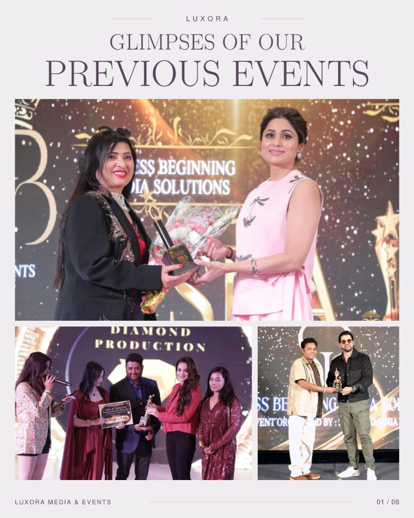 Glimpses of Our Previous Events — Edition 01 / 06 &middot; Stage Felicitations with Shamita Shetty, Aftab Shivdasani & Ameesha Patel