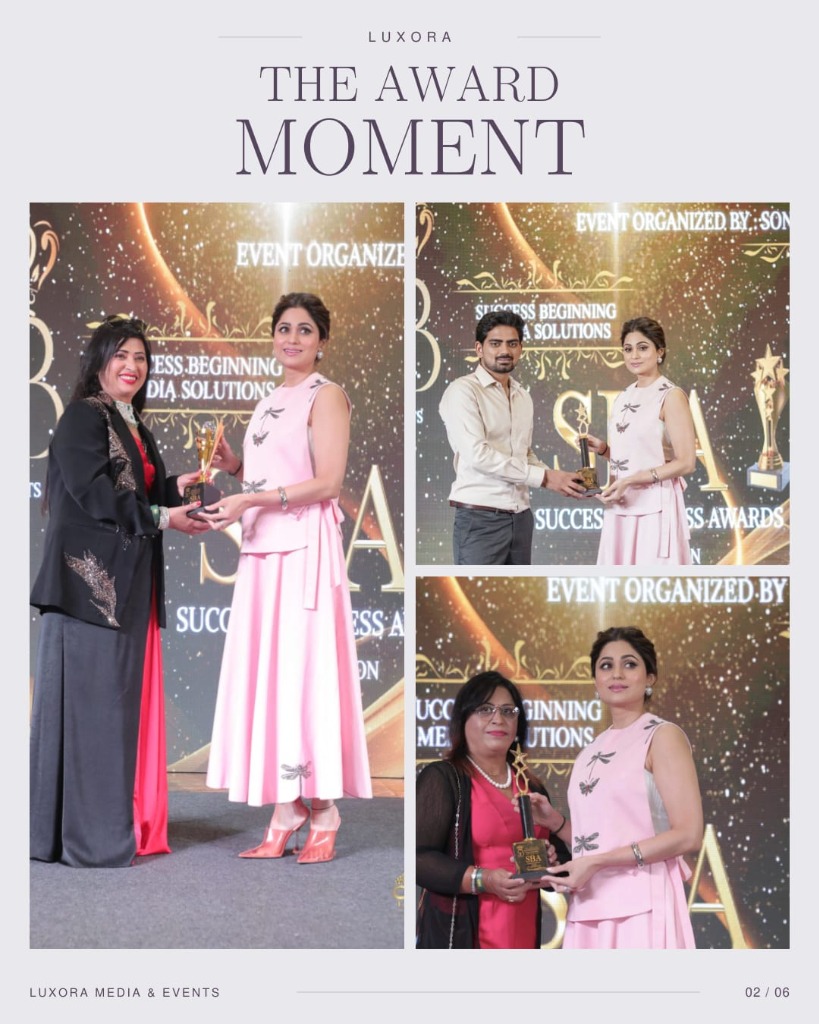 The Award Moment — Edition 02 / 06 &middot; Prestigious Trophy Felicitations with Shamita Shetty
